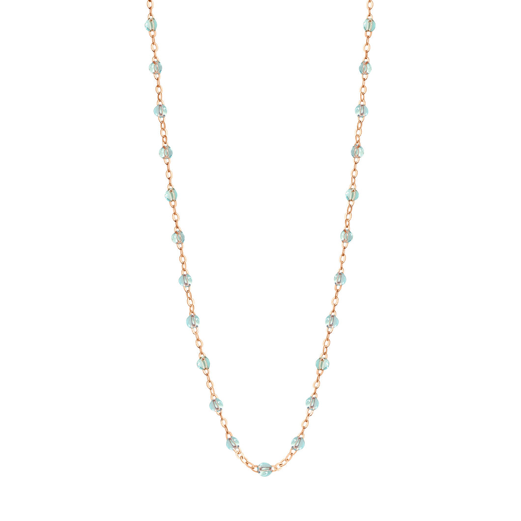 Collier Classique Gigi, 42 cm, Or Rose, Ice