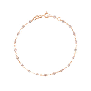 Bracelet Classique Gigi, 17 cm, Or Rose, sparkle