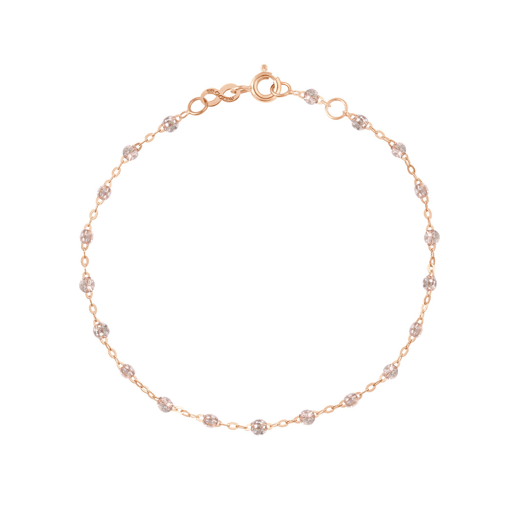 Bracelet Classique Gigi, 17 cm, Or Rose, sparkle