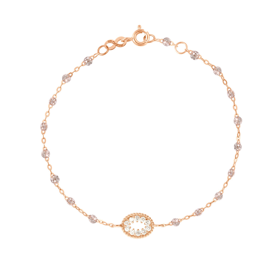 Bracelet Oeil de Pirate, Diamants, 17 cm, Or Rose, Sparkle